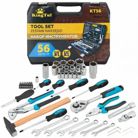 Набор инструментов 56пр. 1/4", 1/2" KT-KT56 - 1