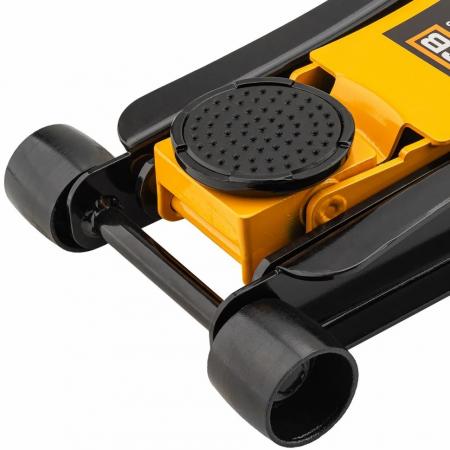 Домкрат подкатной гидравлический двухпоршневой 3т (h min 85мм, h max 430мм) JCB-T830018 HT - 1