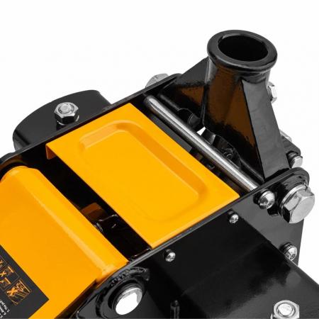 Домкрат подкатной гидравлический двухпоршневой 3т (h min 85мм, h max 430мм) JCB-T830018 HT - 1