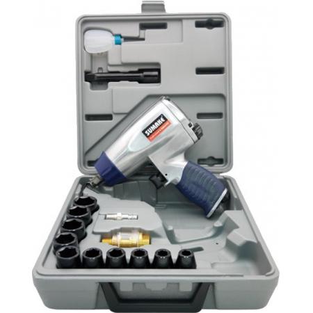 Пневмогайковёрт ST-M1001K 1/2'', 378Нм с набором головок - 1