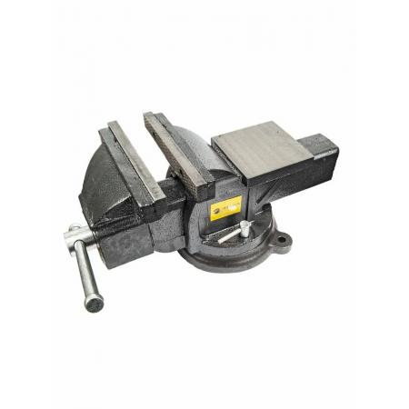 Тиски слесарные ER-190150 поворотные с наковальней и трубным захватом 6"-150мм чугунные (усилие 2000кг) вес 19кг - 1