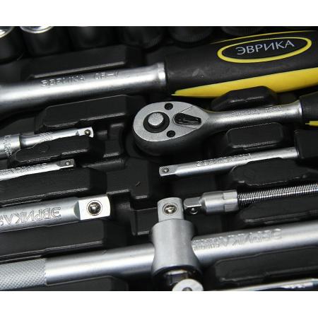 Набор инструмента ER-80082 1/4"&1/2"DR 6-гранный 82 предмета - 1