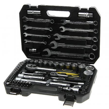 Набор инструмента ER-80082 1/4"&1/2"DR 6-гранный 82 предмета - 1
