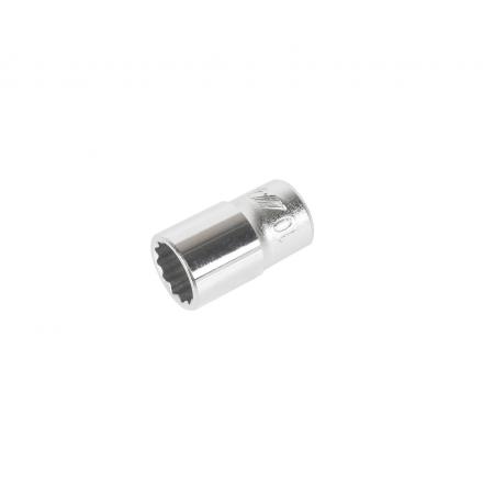 Головка торцевая 12-гранная 1/4" х 10мм, длина 25мм JTC /1/20/1000 JTC-22610 - 1