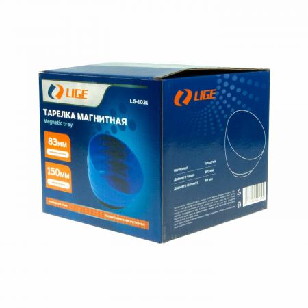 Тарелка магнитная (пластиковая чаша Ø150мм, магнит Ø 83мм) LG-1021 LIGE - 1