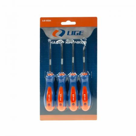 Набор крючков 4 пр., (45°,90°,135°,180°) LG-1024 LIGE - 1