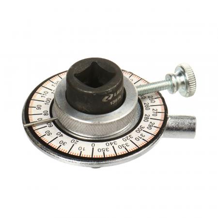 Шкала доворотная стальная с магнитным креплением и зажимом 1/2" (0-360°, цена деления 2°, длина: с магнитом 439мм, с зажимом 545мм) LG-13914 LIGE - 1