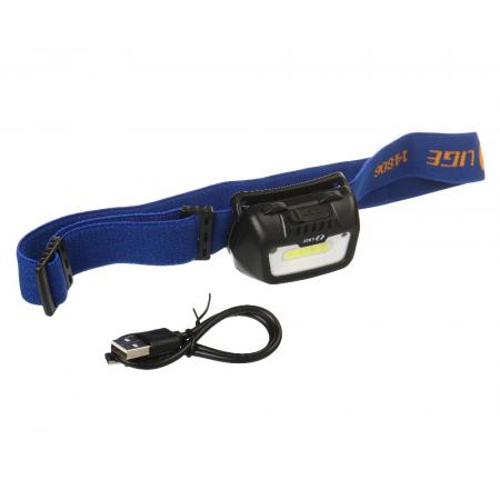 Фонарь налобный аккумуляторный, водонепроницаемый (5W, COB 7000K, 350 Lumen, 3.7V, 1200mAh, Type-C) LG-14806 LIGE - 1