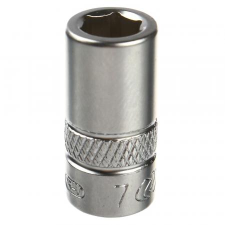 Головка торцевая  7мм 1/4" 6-гранная L-25мм LG-22107 LIGE - 1