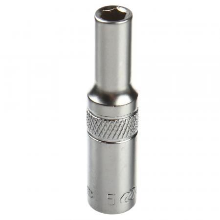 Головка торцевая  5мм 1/4" 6-гранная глубокая L-50мм LG-25105 LIGE - 1