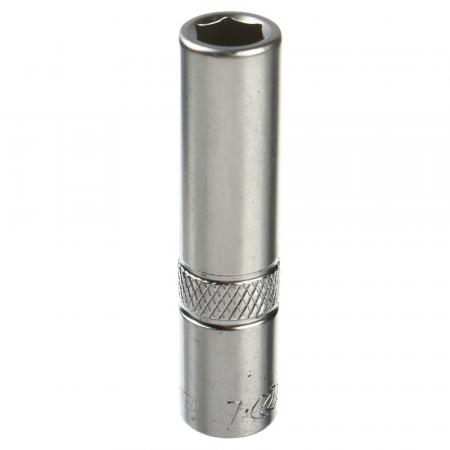 Головка торцевая  7мм 1/4" 6-гранная глубокая L-50мм LG-25107 LIGE - 1