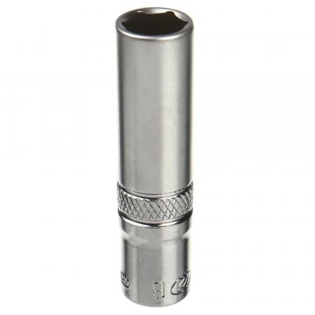 Головка торцевая  9мм 1/4" 6-гранная глубокая L-50мм LG-25109 LIGE - 1