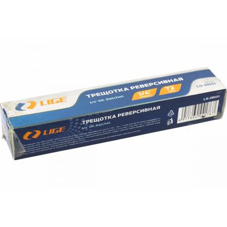 Трещотка реверсивная 1/4" (L-155мм, 72зуб.) LG-29101 LIGE - 1