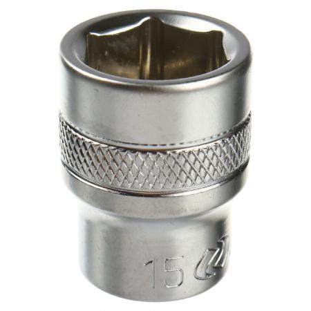 Головка торцевая 15мм 3/8" 6-гранная L-28мм LG-32115 LIGE - 1