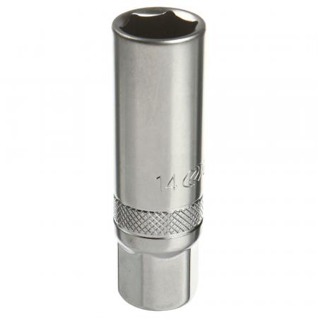 Головка свечная 14мм 3/8" 6-гранная L-65мм LG-37014 LIGE - 1