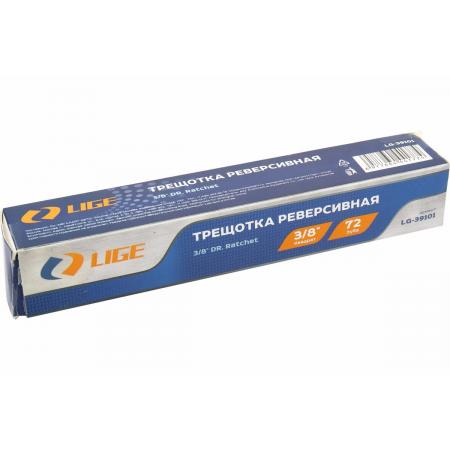 Трещотка реверсивная 3/8" (L-205мм, 72зуб.) LG-39101 LIGE - 1