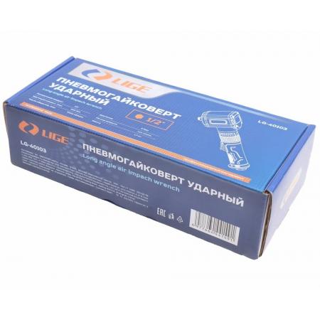 Пневмогайковерт ударный 1/2" (900Nm, 7500 об/мин, 6bar, 142 л/мин, 1.70кг) LG-40103 LIGE - 1