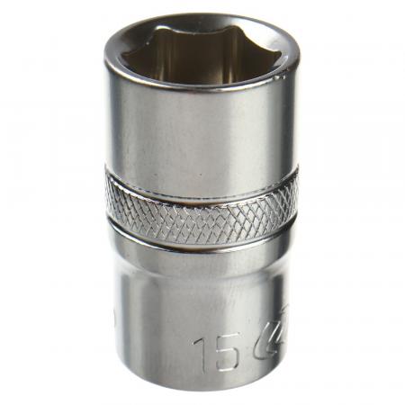 Головка торцевая 15мм 1/2" 6-гранная L-38мм LG-43115 LIGE - 1