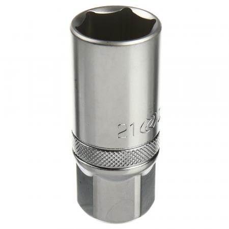 Головка свечная 21мм 1/2" 6-гранная L-65мм LG-47021 LIGE - 1