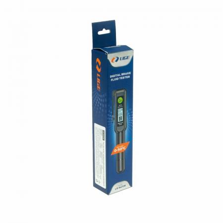 Тестер для тормозной жидкости цифровой (DOT3/DOT4/DOT5.1) (4-30mA, 1-1.5V, 1хААА) LG-94726 LIGE - 1