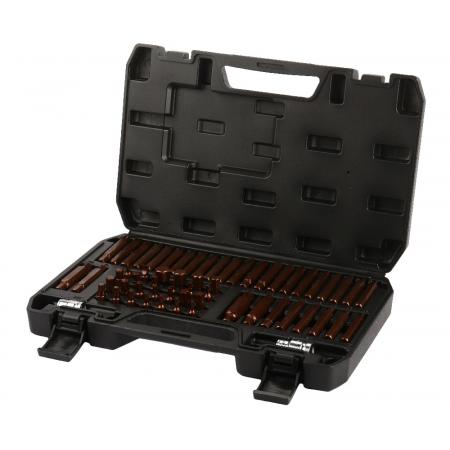 Набор бит 1/2" & 3/8" (T20-T60,R6-R12,H4-H12,M5-M16) 60пр., в кейсе LG-S1002 LIGE - 1