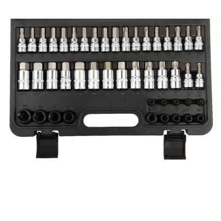 Набор торцевых головок-бит 1/2"&1/4"&3/8" 107пр., в кейсе LG-S1007 LIGE - 1