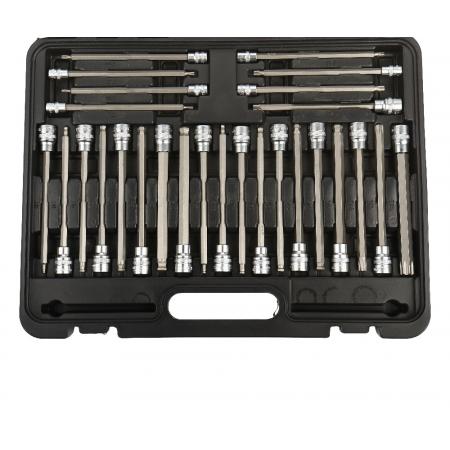 Набор торцевых головок-бит 1/2"&1/4"&3/8" 107пр., в кейсе LG-S1007 LIGE - 1