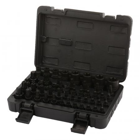 Набор торцевых головок-бит 1/2"&1/4"&3/8" 52пр., в кейсе LG-S1009 LIGE - 1