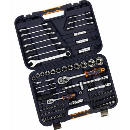 Набор торцевых головок 1/2"&1/4" 6-гранный 83пр., в кейсе LG-S1083 LIGE - 1
