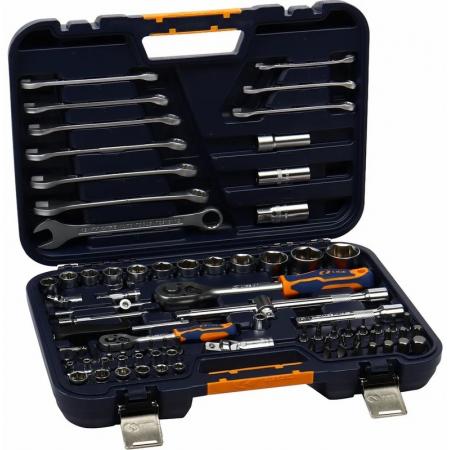 Набор торцевых головок 1/2"&1/4" 6-гранный 83пр., в кейсе LG-S1083 LIGE - 1