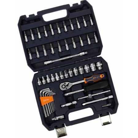 Набор торцевых головок 1/4" 6-гранный 49пр., в кейсе LG-S2049 LIGE - 1
