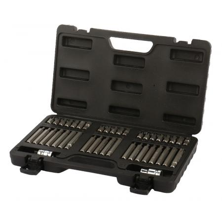 Набор бит 1/2" & 3/8" (H4-H12, M5-M12, T20-T60) 42пр., в кейсе LG-S5001 LIGE - 1