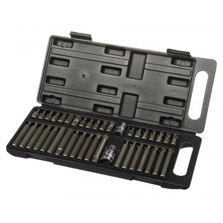 Набор бит 3/8"& 1/2" (H4-H12, M5-M12, T20-T55) 40пр., в кейсе LG-S5002 LIGE - 1