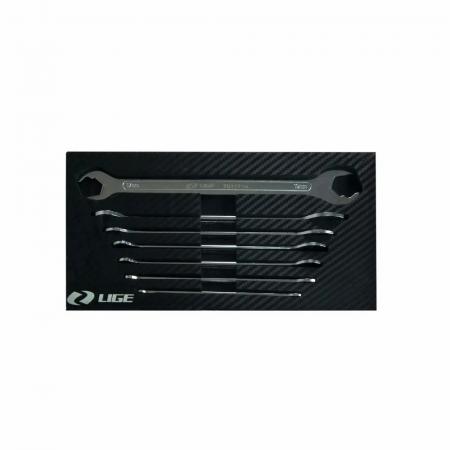 Набор ключей рожковых с профилем "Ratchet drive" прямых (6x7,8x9,10x11,12x13,14x15,16x18,17x19мм) 7пр., в ложементе LG-S70107 LIGE - 1