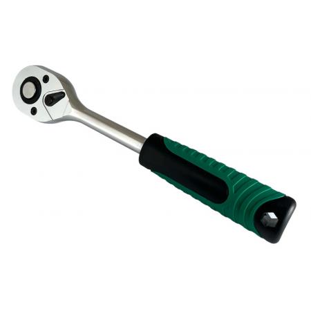 Трещотка 1/4" 24 зуба L-150мм, пласт. ручка LION TOOLS LT-1424 - 1