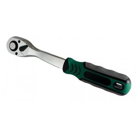 Трещотка 1/4" 72 зуба L-150мм, изогнутая пласт. ручка LION TOOLS LT-1472PROF - 1