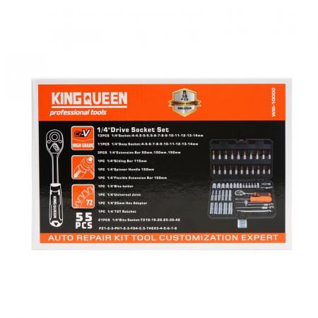Набор инструментов KINGQUEEN 55 пред, 72 зуба, WIB-10002 - 1