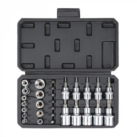 Набор головок Torx 3/8"DR KINGQUEEN 29 пред, WIB-13002 - 1