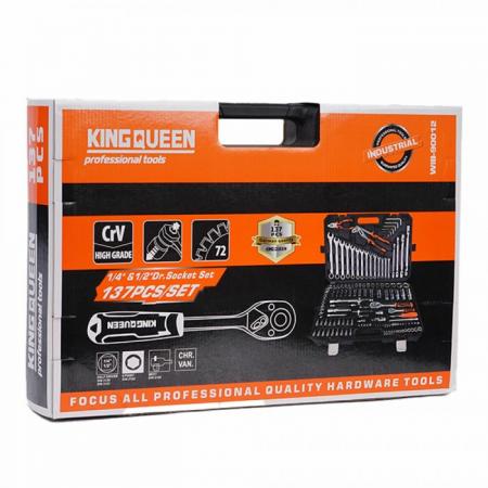 Набор инструментов KINGQUEEN 137 пред, 72 зуба, WIB-90012 - 1