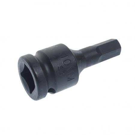 Головка торцевая ударная HEX 1/2" H-10, диаметр 25, длина 60мм JTC, JTC-446110 - 1
