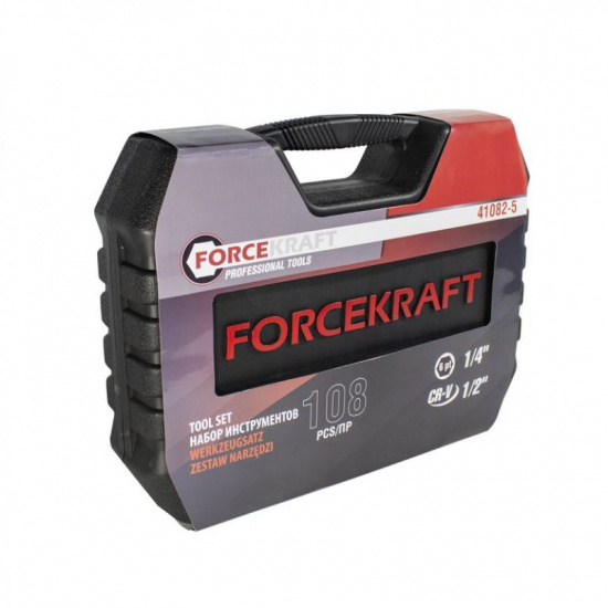 Большое фото товара - FORCEKRAFT Набор инструментов 108пр. Profi 1/2",1/4" (6гр.)(4-32мм) FK-41082-5, 16211. Вариант №4