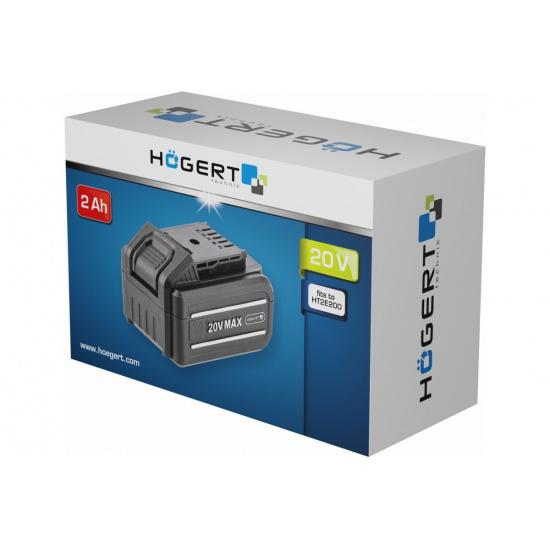 Большое фото товара - HOEGERT Аккумулятор для гайковерта HT2E200, 2,0 Ah HT2E210, 43793. Вариант №2