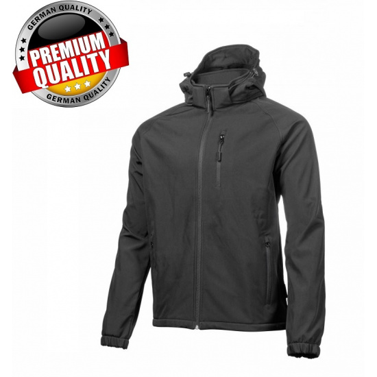 Большое фото товара - DITTER Куртка SOFTSHELL с капюшоном черная L (52) HT5K260-1-L, 44846. Вариант №1