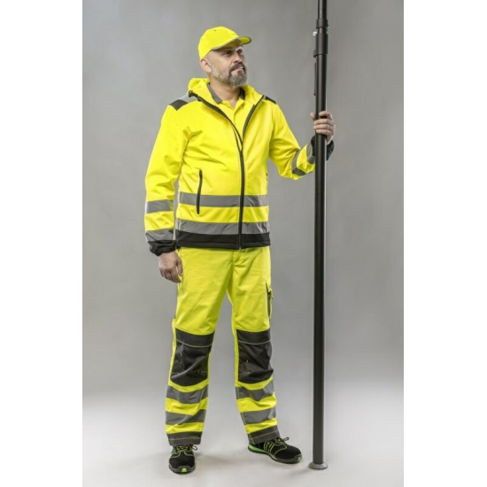 Большое фото товара - ARGEN Куртка сигнальная SOFTSHELL с капюшоном желтая L (52) HT5K257-L, 44985. Вариант №3