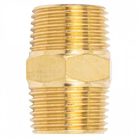 Большое фото товара - Соединитель резьбовой наруж. резьба 3/8" x 3/8" F-MM06/06, 58737. Вариант №2