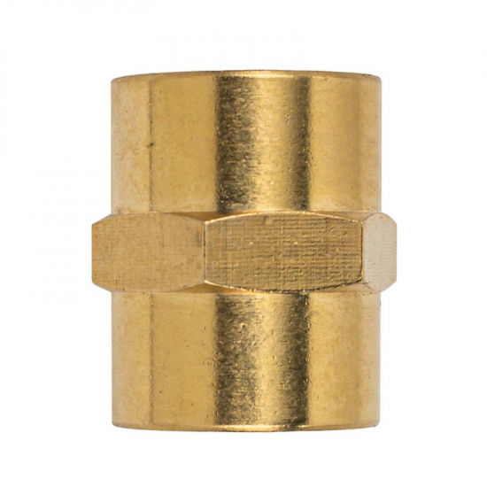 Большое фото товара - Соединитель резьбовой внутр. резьба 1/4" x 1/4" F-FF04/04, 58745. Вариант №2