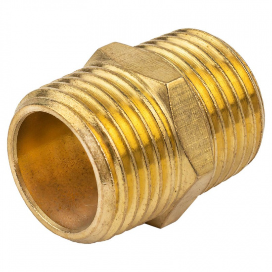 Большое фото товара - Соединитель резьбовой наруж. резьба 1/2" x 1/2" F-MM08/08, 58767. Вариант №1