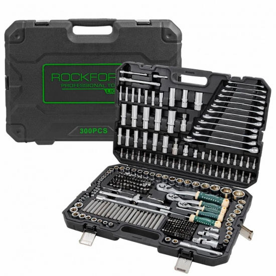 Большое фото товара - Набор инструментов 300пр. 1/4", 3/8", 1/2" (6гр.) RF LIGHT-43001-5, 59641. Вариант №2