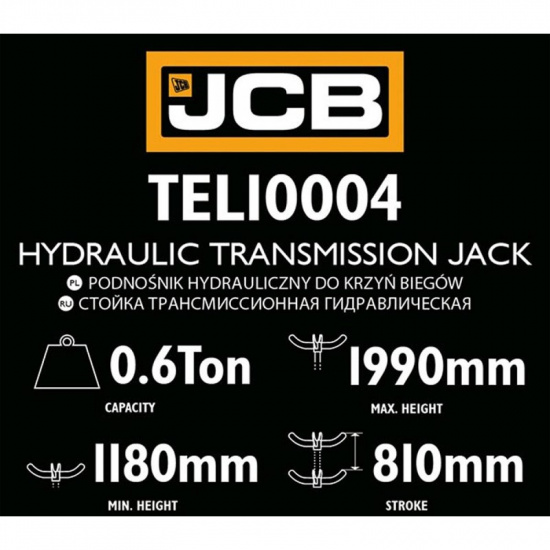 Большое фото товара - JCB Стойка трансмиссионная гидравлическая 1т (h min-1195мм,h max-2005мм) JCB-TEL10004, 59936. Вариант №6