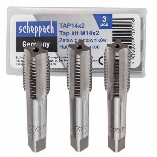 Большое фото товара - SCHEPPACH Метчик M14x2 (3шт) Sch-TAP14x2, 62783. Вариант №1